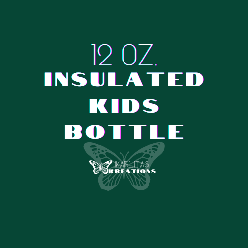 12 Oz Insulated Kids Water Bottle